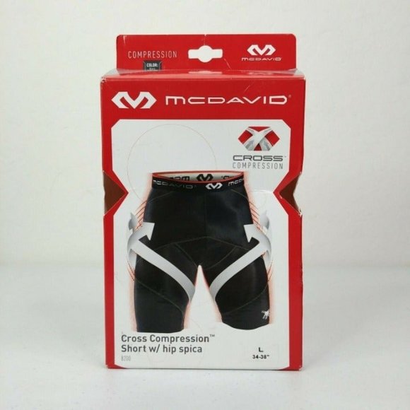 McDavid Shorts Cross Compression Short With Hip Spica Mcdavid Read